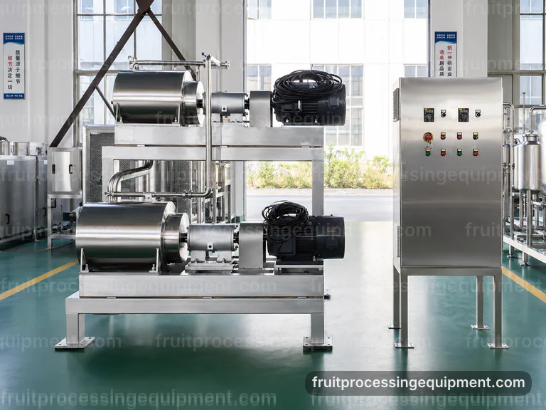 Industrial Fruit Processing Equipment Set: Plant Integration Interface industrial fruit processing equipment set, plant integration: modular fruit process machines connection view