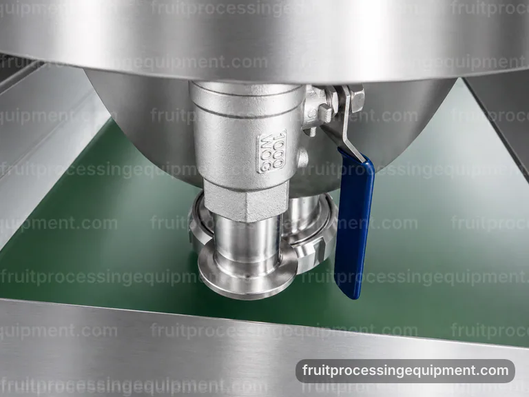 industrial fruit processing equipment set, proposal requirements: modular fruit process machines connection view